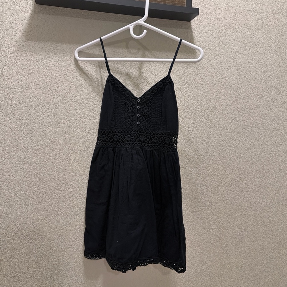 Abercrombie & Fitch Navy Lace Mini Dress
